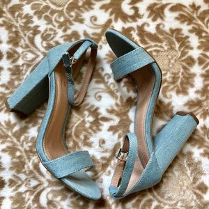 Denim Heels Charlotte Russe